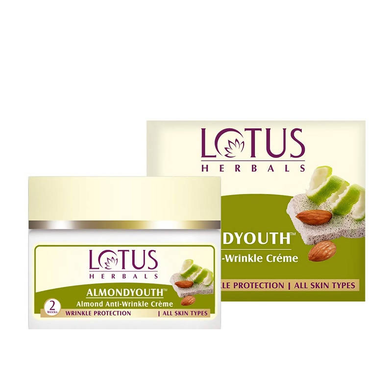 Lotus Herbals Almondyouth Almond Anti-Wrinkle Cream - Distacart