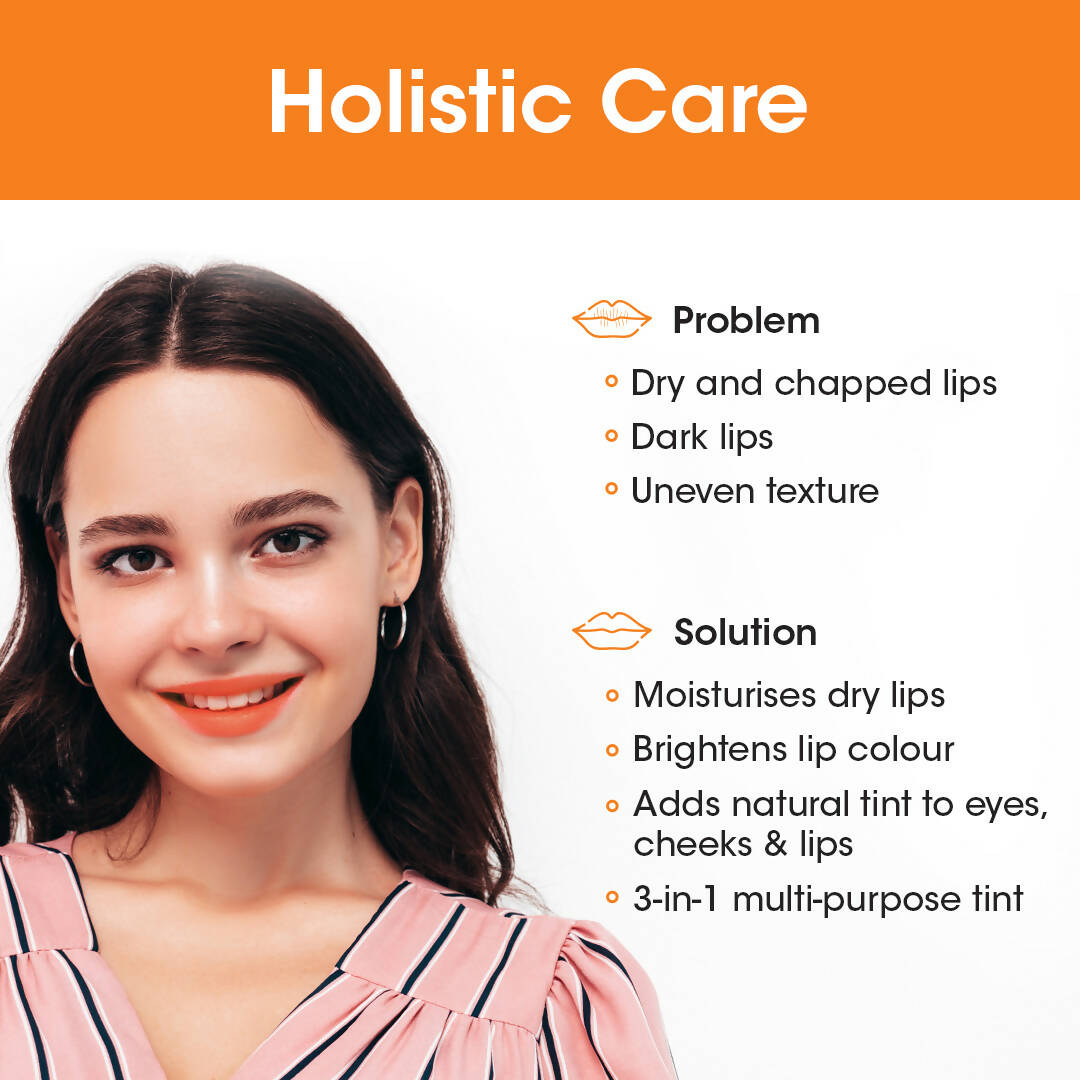 TAC - The Ayurveda Co. Satsuma Orange Lip, Cheek & Eye Tint - Distacart