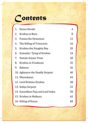 Krishna Tales (Illustrated) Content 