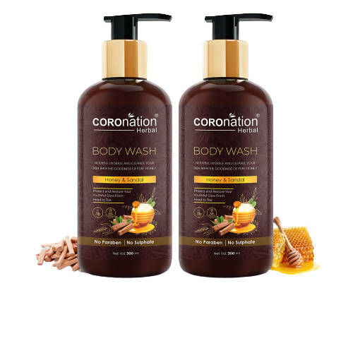 Coronation Herbal Honey and Sandal Body Wash - Distacart