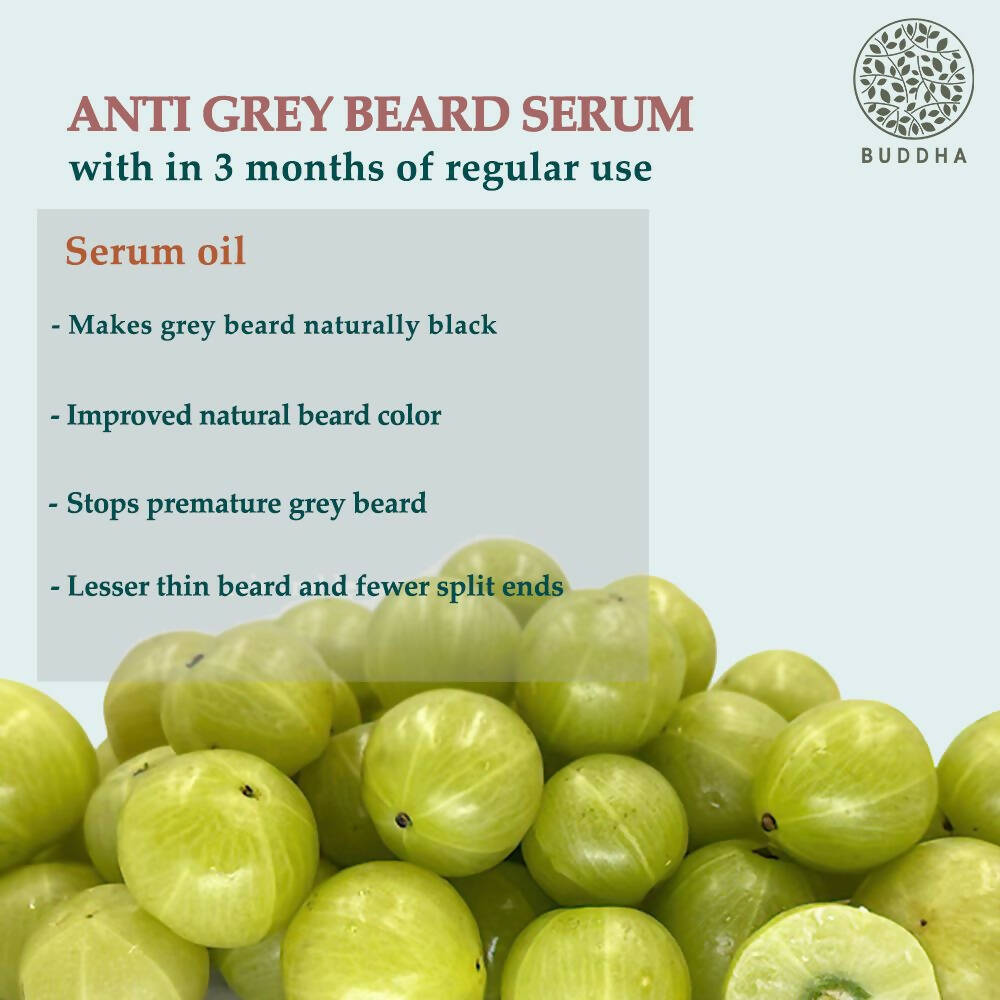 Buddha Natural Grey Beard Hair Oil Serum - Distacart