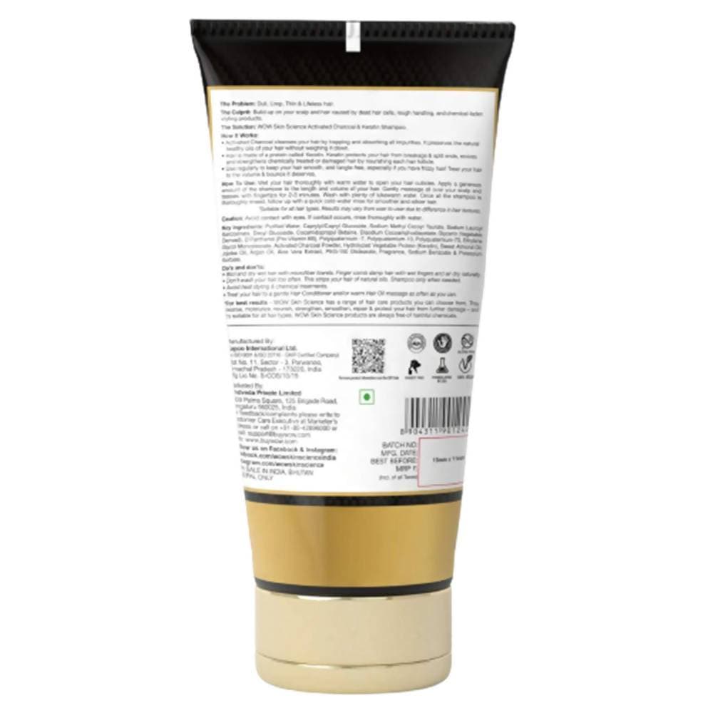 Wow Skin Science Charcoal & Keratin Shampoo - Distacart