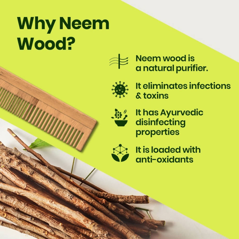 The Natural Wash Neem Wood Comb