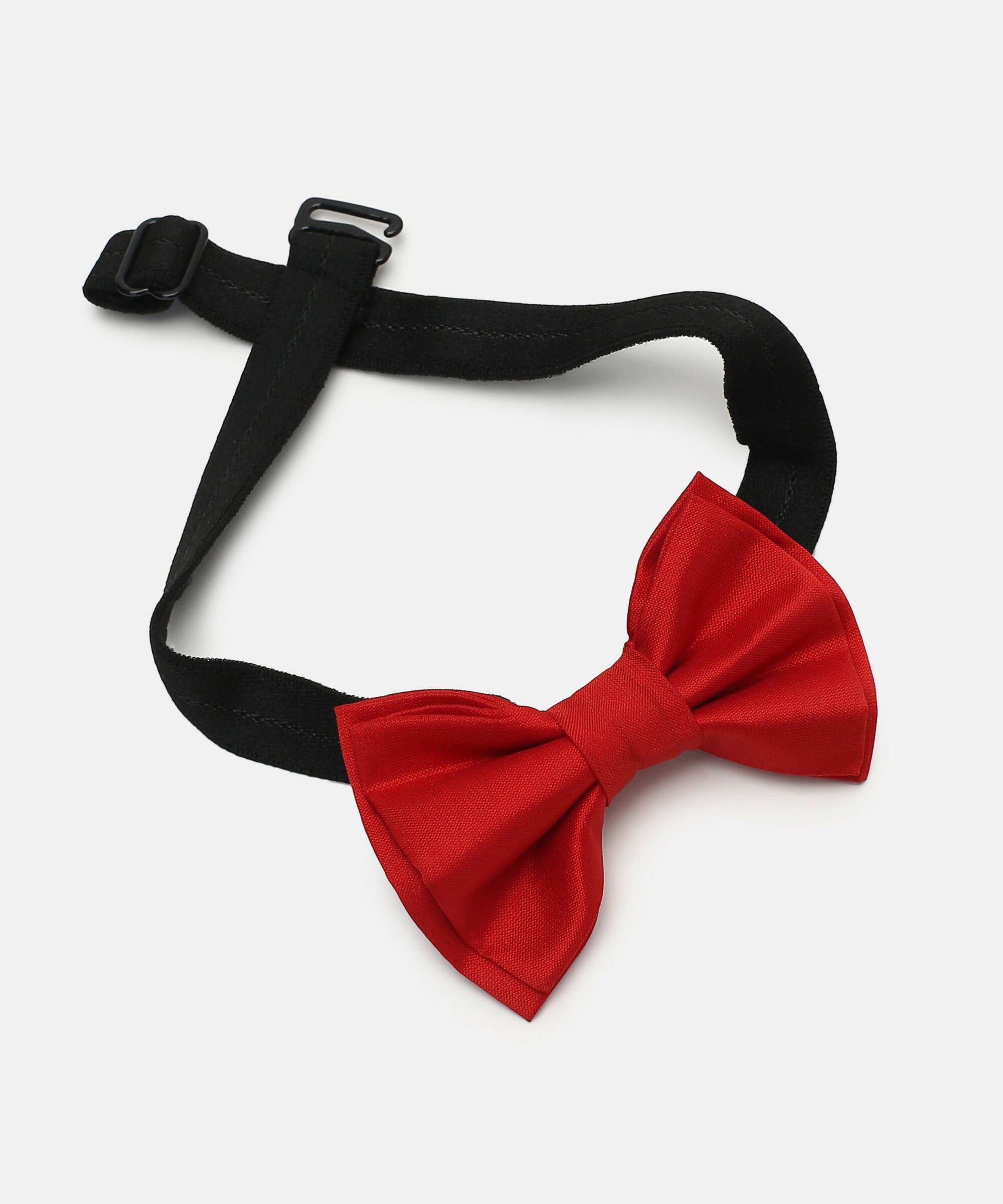 Manet Boys Solid Double Layer Bow - Red - Distacart