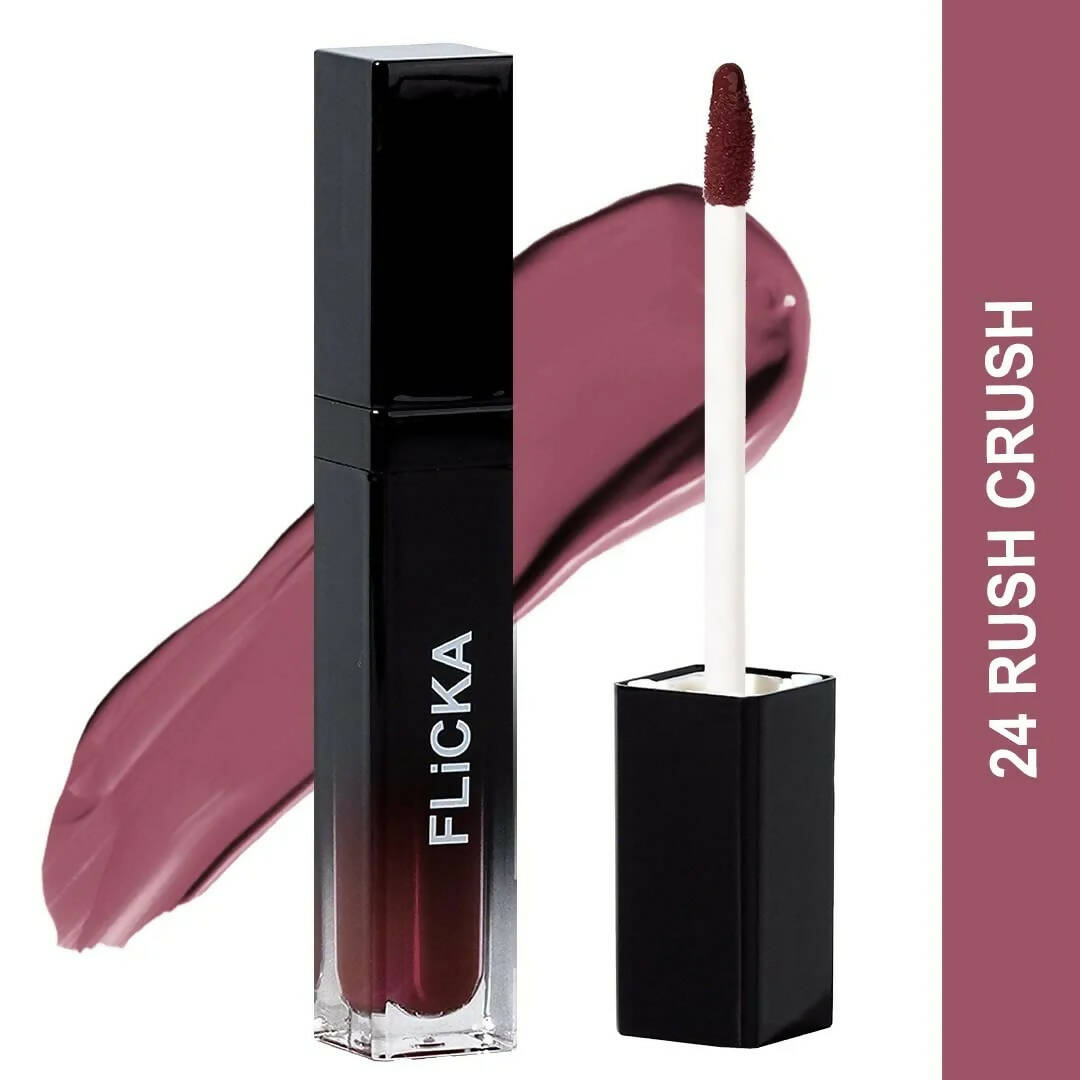 FLiCKA Set and Attack Liquid Matte Lipstick 24 Rush Crush - Nude - Distacart