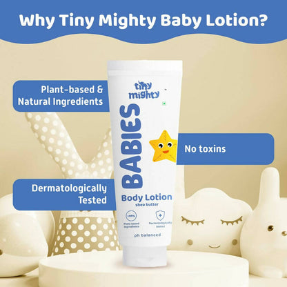 Tiny Mighty Baby Body Lotion And Massage Oil Combo - Distacart