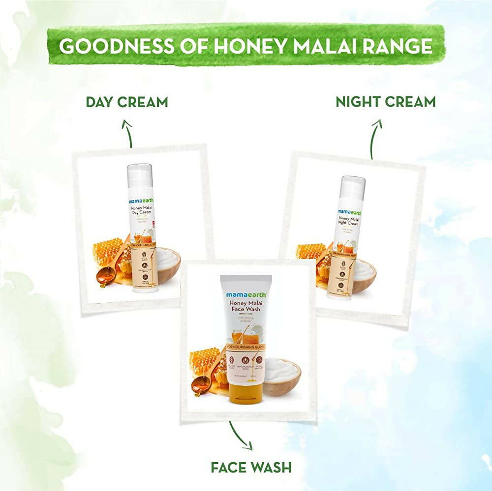 Mamaearth Honey Malai Night Cream for Nourishing Glow - Distacart