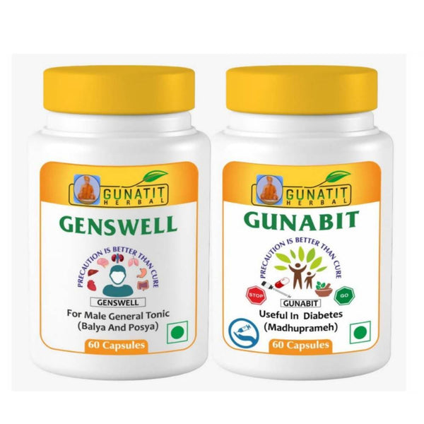 Gunatit Herbal Combo Of Genswell + Gunabit Capsules - Distacart