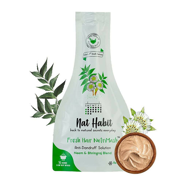 Nat Habit Neem & Bhringraj Fresh Hair Nutri Mask - Distacart