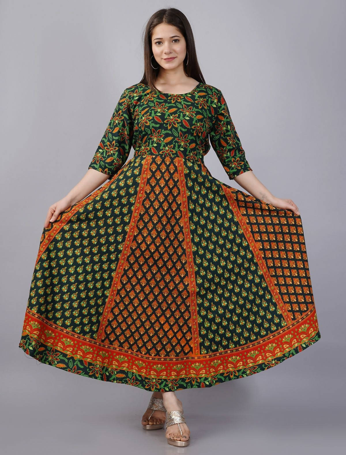 Vamika Multicolor Cotton Printed Party/Casual Wear Kurti (GAM20K)