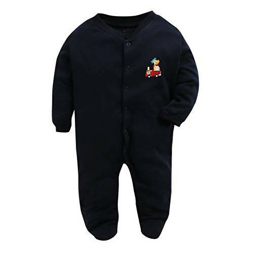 Daddy - G Rompers/Sleepsuits/Jumpsuit /Night Suits for New Born Babies - Black - Distacart