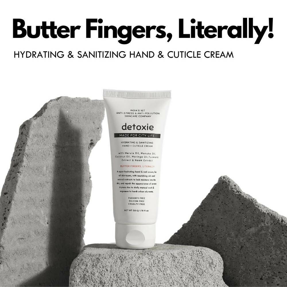 Detoxie Hydrating & Sanitizing Hand & Cuticle Cream - Distacart