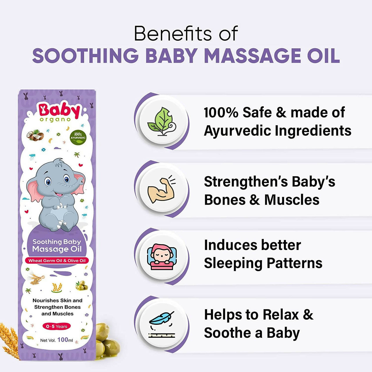 Babyorgano Soothing Baby Massage Oil - Distacart