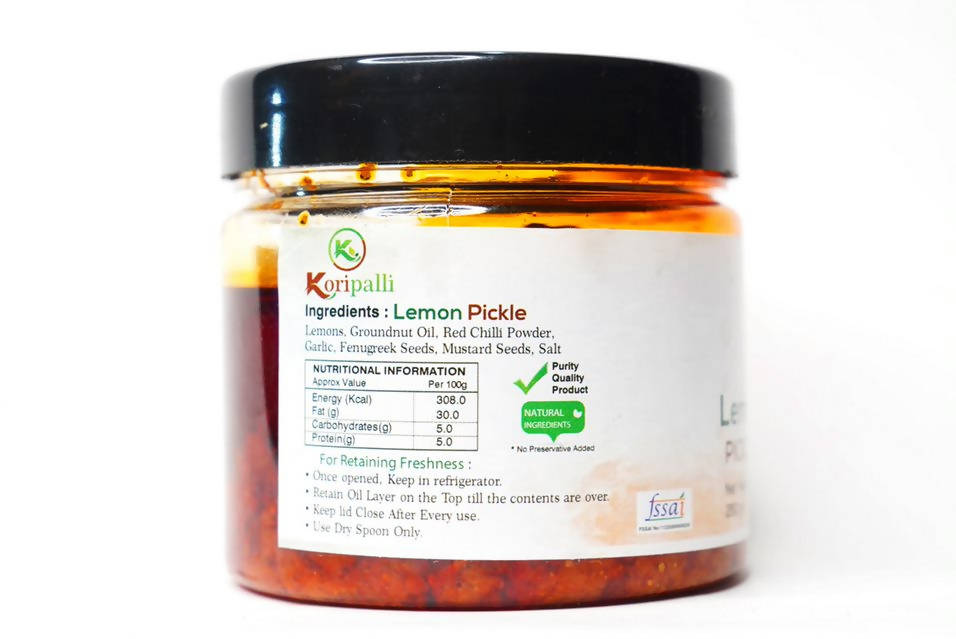 Koripalli Pickles Lemon Pickle