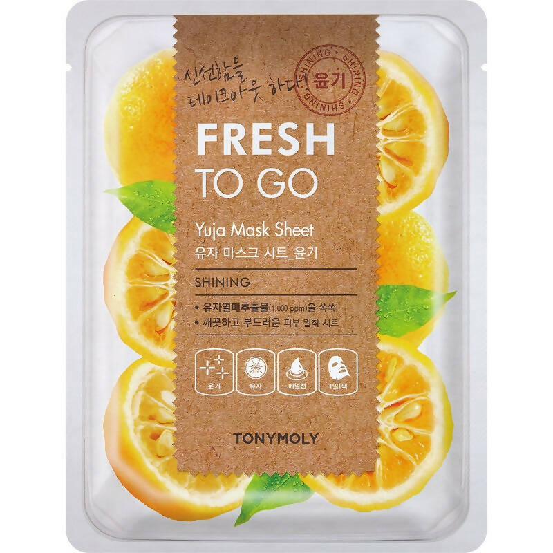 Tonymoly Fresh To Go Yuja Mask Sheet Shining - Distacart