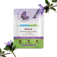 Thumbnail for Mamaearth Retinol Bamboo Sheet Mask For Fine Lines & Wrinkles