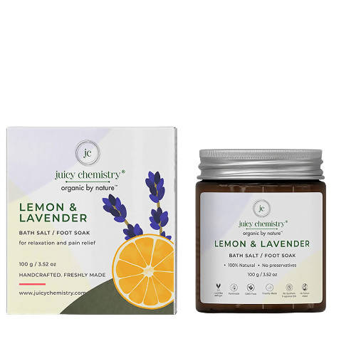 Juicy Chemistry Lemon & Lavender Bath Salt / Foot Soak - Distacart