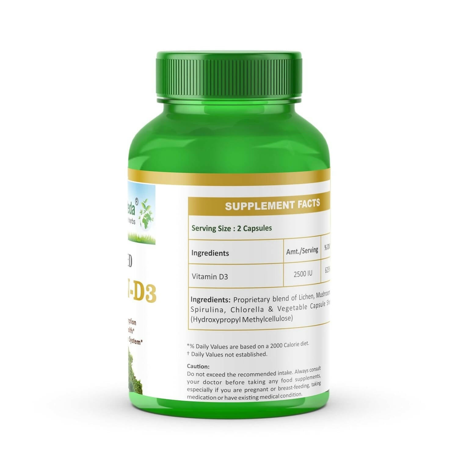 Planet Ayurveda Plant Based Vitamin D3 Capsules - Distacart