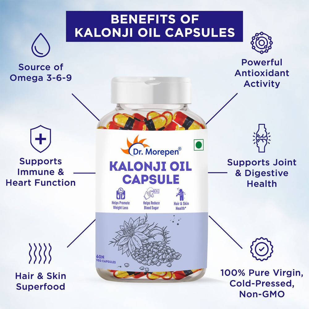 Dr. Morepen Kalonji Oil Capsules - Distacart