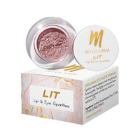 Thumbnail for MyGlamm LIT Lip & Eye Sparkle (Kween) - Distacart