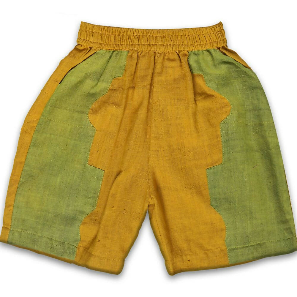 Mhyssa Nero Half Sleeve Yellow T-shirt with Shorts Set For Kids - Distacart