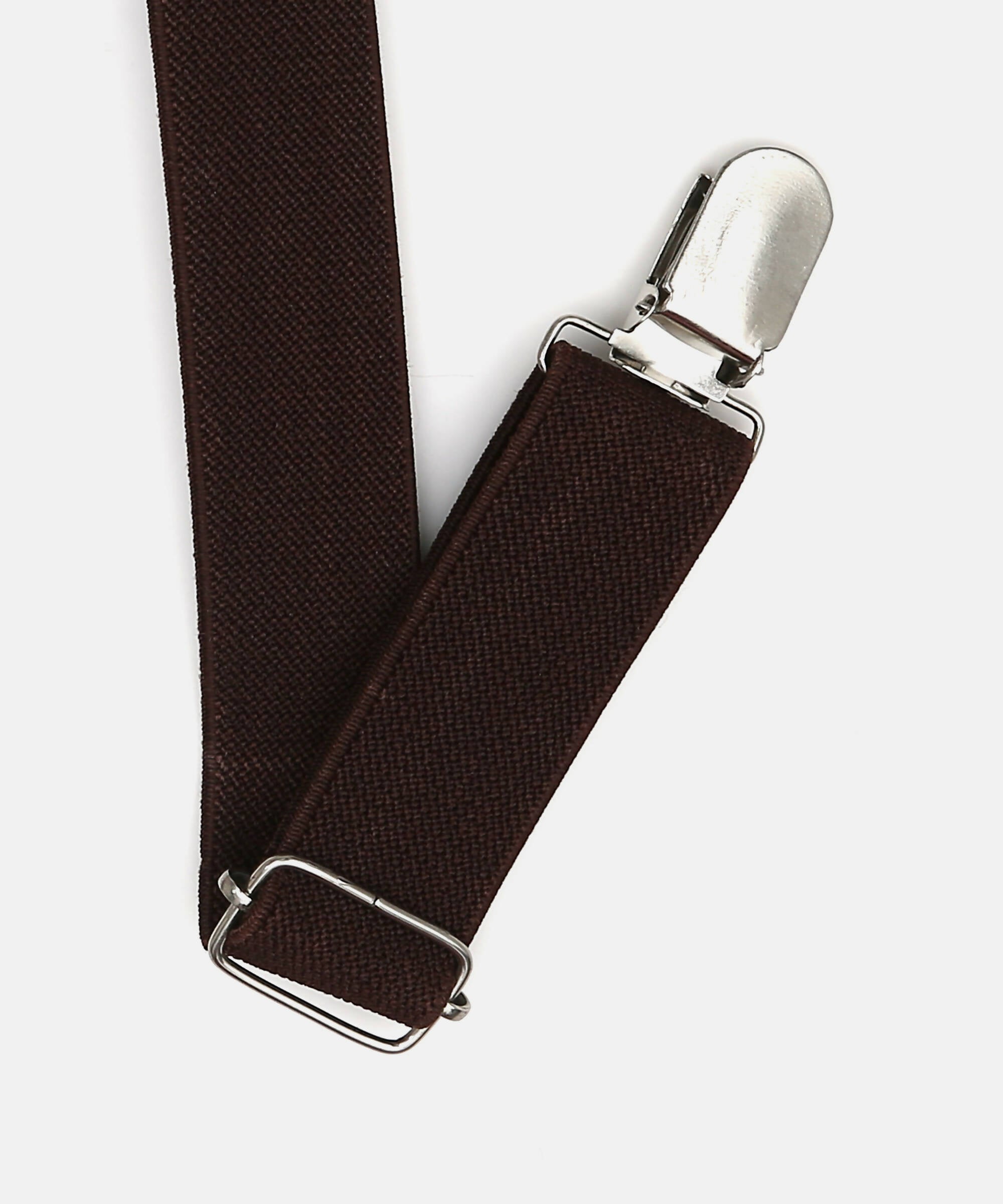 Manet Boys Solid Suspenders - Brown - Distacart
