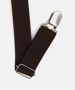 Thumbnail for Manet Boys Solid Suspenders - Brown - Distacart