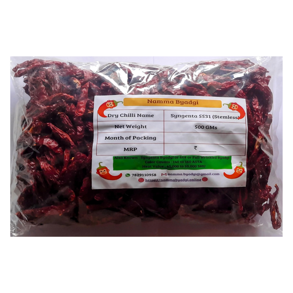 Namma Byadgi's Syngenta 5531 Stemless Dry Chilli - Distacart