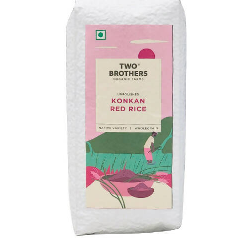 Two Brothers Organic Farms Konkan Red Rice, Unpolished - Distacart