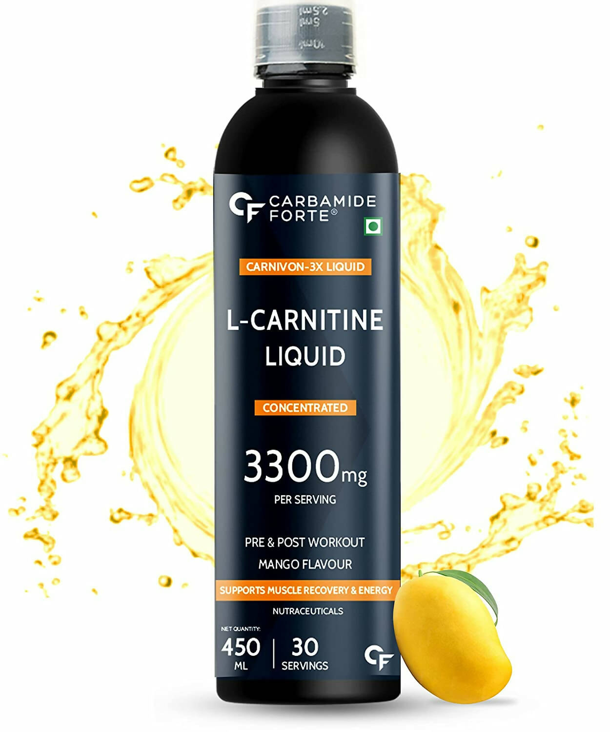 Carbamide Forte L Carnitine Concentrated Liquid - Mango Flavour - Distacart