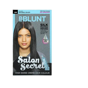BBlunt Salon Secret High Shine Crème Hair Colour - Natural Black - Distacart