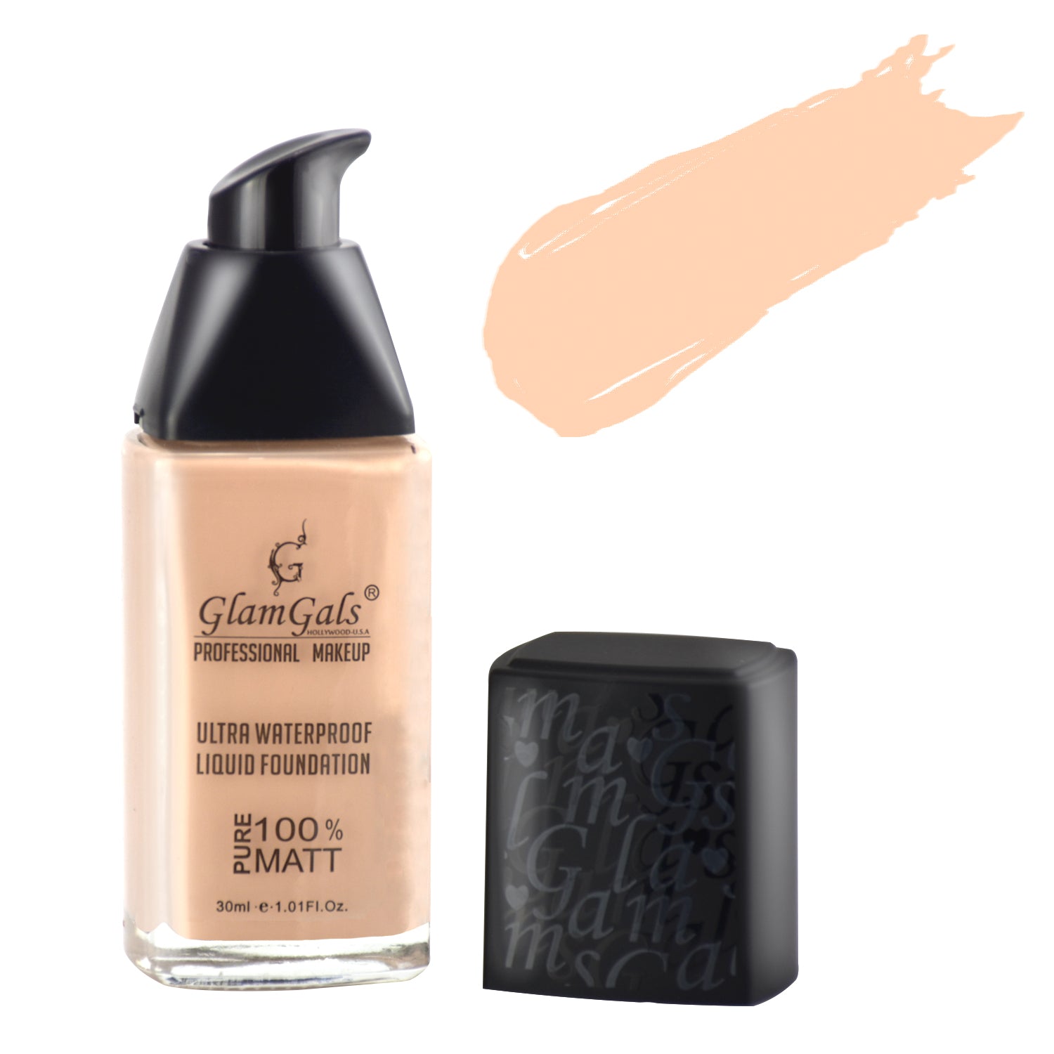 Glamgals Hollywood-U.S.A Matte Finished Ultra Water Proof Liquid Foundation - Pink - Distacart