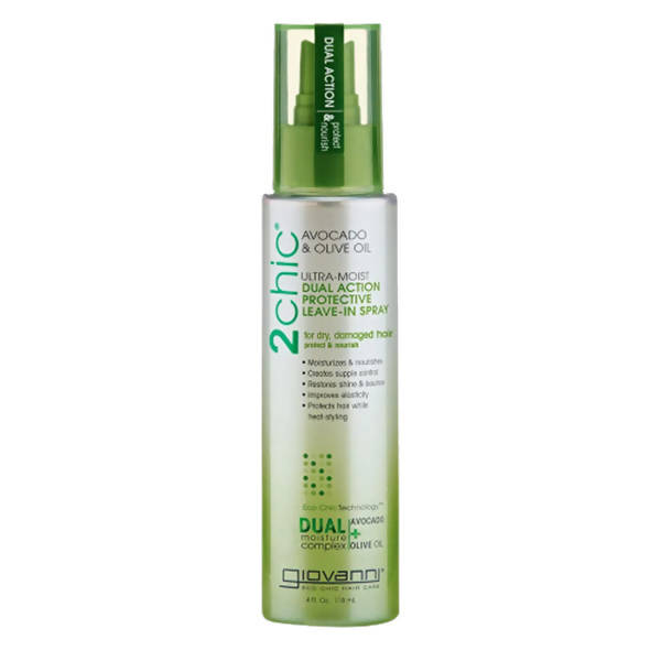 Giovanni Organic 2Chic Olive Oil &amp; Avocado Ultra-Moist Dual Action Protective Leave-In Spray