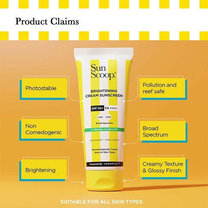 Sun Scoop Daily SPF 50 Sunscreen Cream - Distacart