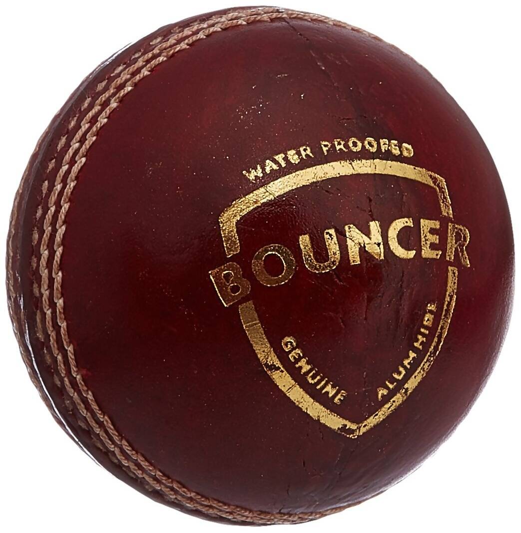 SG Bouncer Leather Ball - Red - Distacart