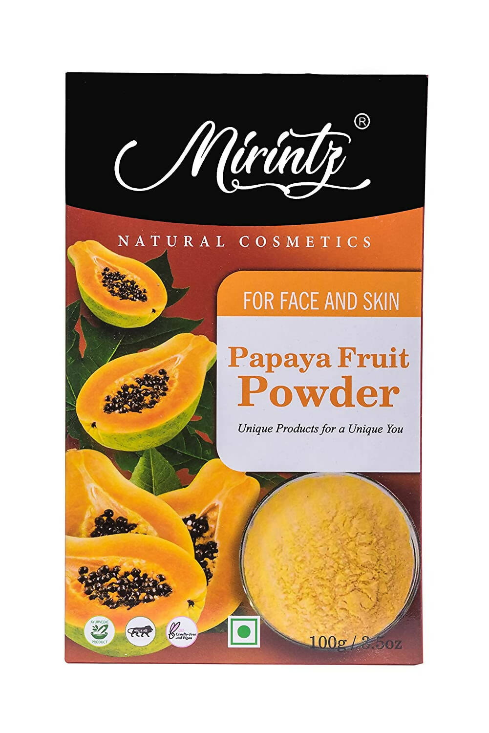 Mirintz Papaya Fruit Powder For Face - Distacart