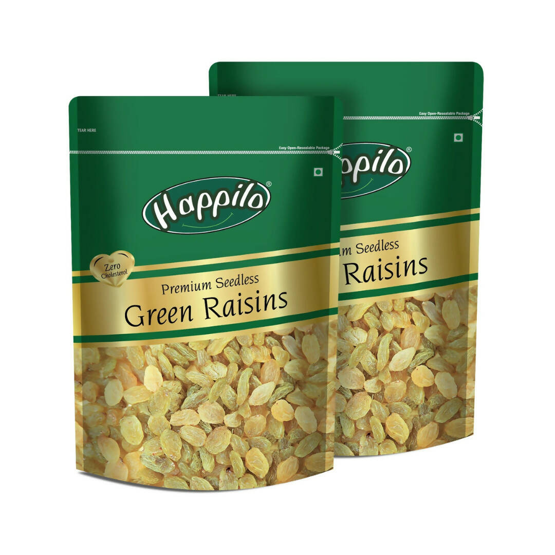 Happilo Premium Seedless Green Raisins - Distacart