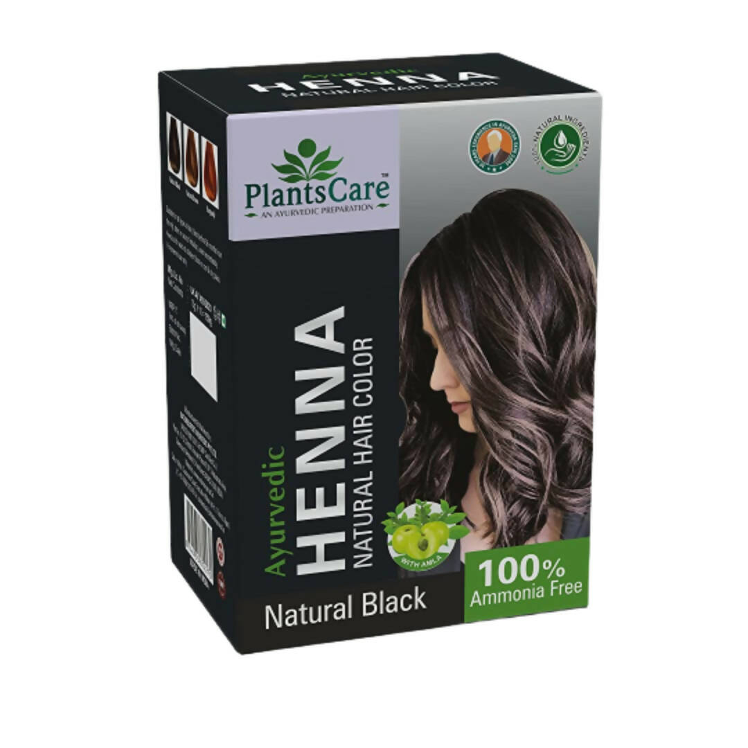 Plants Care Ayurvedic Henna Natural Hair Color Black - Distacart