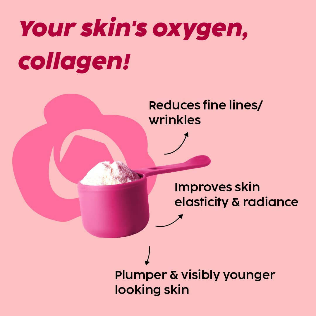 PLIX The Plant Fix Wholefood Collagen Builder Powder for Skin - Rose - Distacart