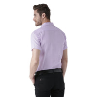 Thumbnail for RIAG Purple Men's Half Sleeves Solid Shirt - Distacart