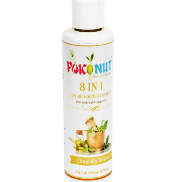 Pokonut 8 in 1 Herbal Hair Fall Control Oil - Distacart