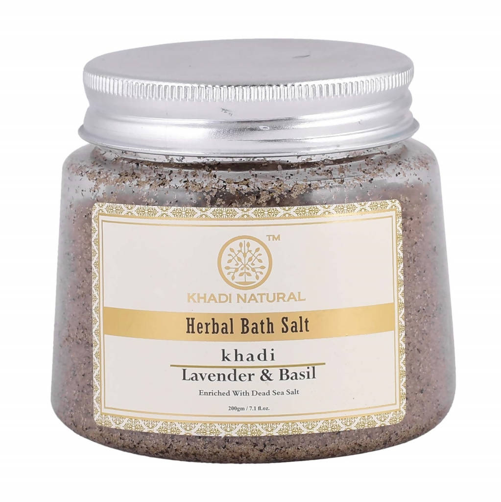 Khadi Natural Lavender & Basil Herbal Bath Salt