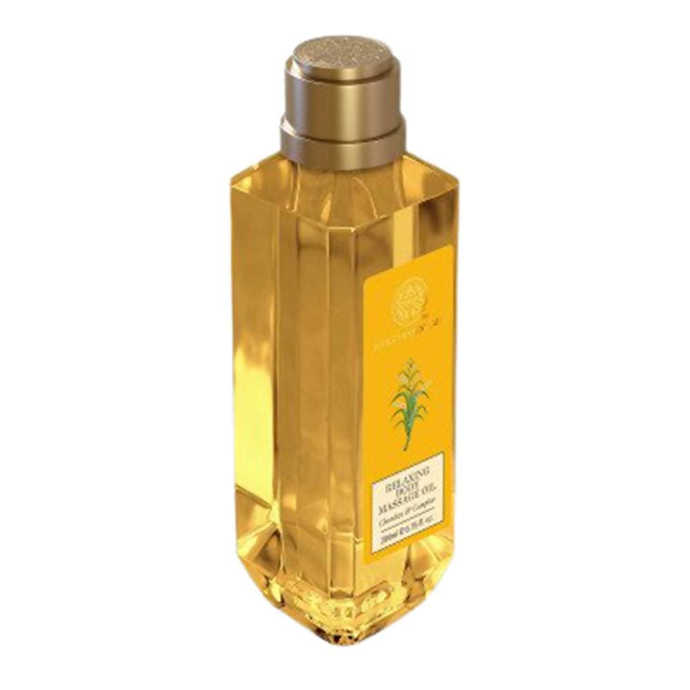 Forest Essentials Relaxing Body Massage Oil Chandan & Camphor - Distacart