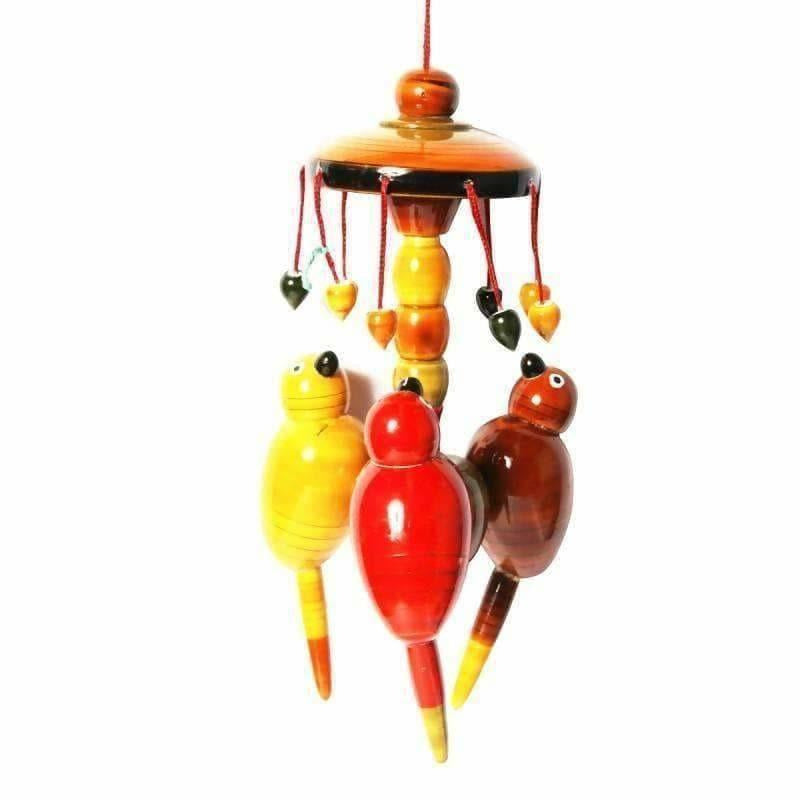Etikoppaka handmade Wooden Colorful Wall Hanging With Parrots - Distacart