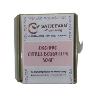 Satjeevan Organic Citrus Boswellia Soap - Distacart