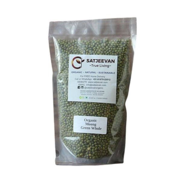 Satjeevan Organic Moong Green Whole - Distacart
