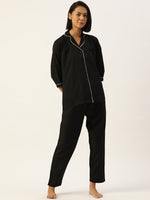 Thumbnail for Jainish Women Black Night suit ( LNS 001Blackxxx ) - Distacart