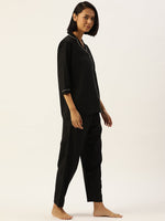 Thumbnail for Jainish Women Black Night suit ( LNS 001Blackxxx ) - Distacart