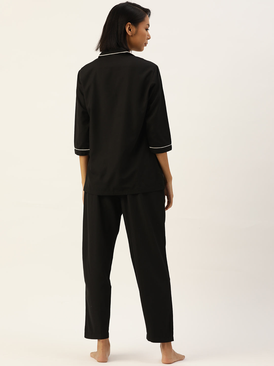 Jainish Women Black Night suit ( LNS 001Blackxxx ) - Distacart