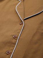 Thumbnail for Jainish Women Brown Night suit ( LNS 001Brown ) - Distacart